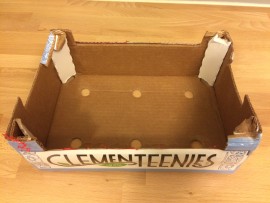 picture of cardboard clementine boxes